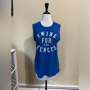 Swing for the fences sleeveless top. new, no tags.